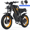 COSWHE GT20 Electric Bike for Adults, Electric Dirt Bike with 1500W Motor 48V/25ah Removable Battery, up to 31MPH & 93 Miles, Electric Motorcycle with 7 - Speed, 20" x 4.0 Fat Tire Ebikes for Adults