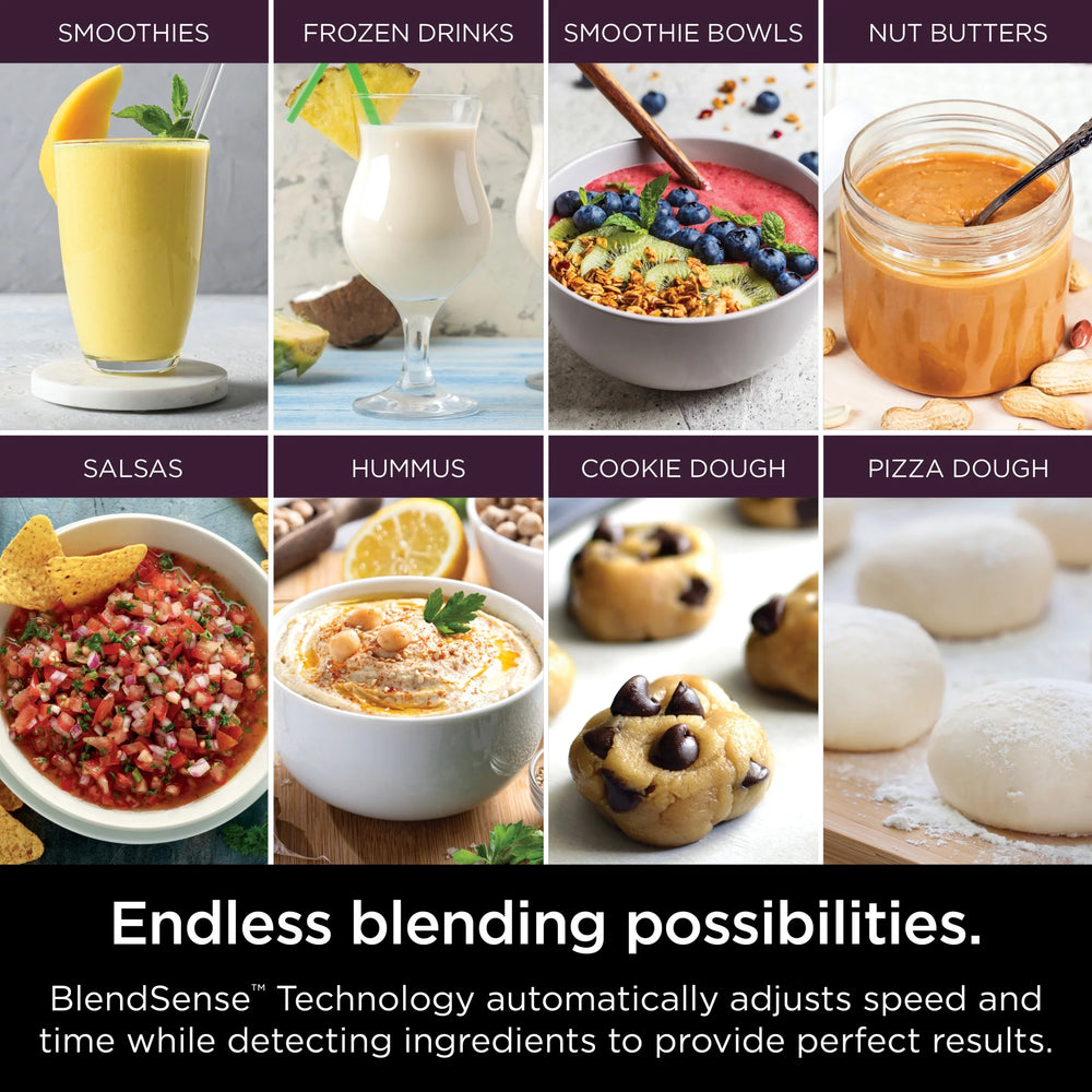 Ninja Detect Kitchen System Power Blender + Processor with Blend Sense Technology, Silver, TB400